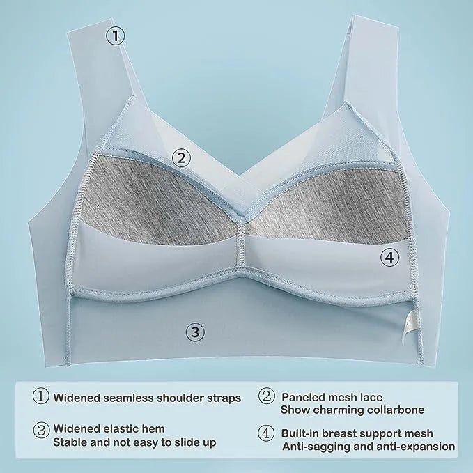 Comfort Plus Seamless Stylish Full Coverage Bra(pack of 3)