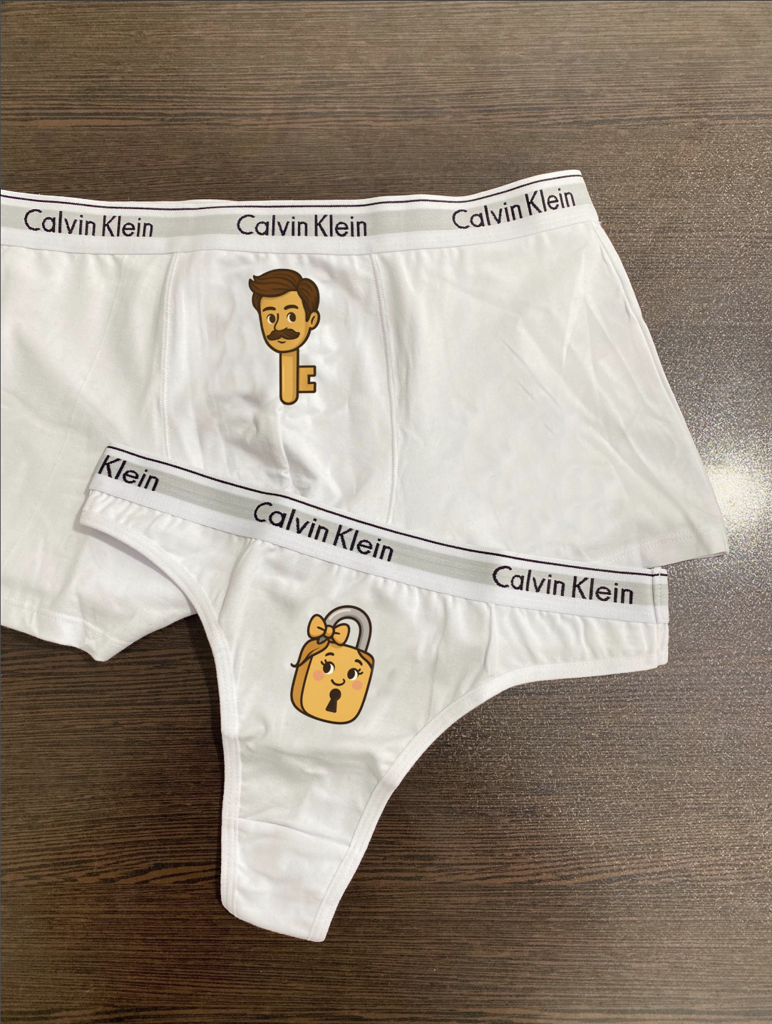 Keyhole couple shorts set