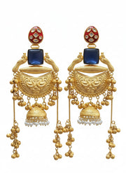 Gold Plated Kashmiri Jhumka with Ghungroo